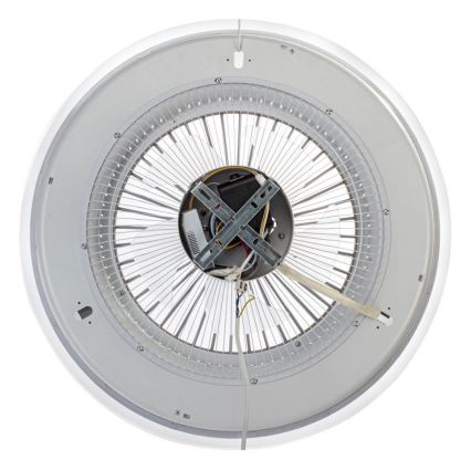 LED Dimmable ceiling light with a fan ZONDA LED/48W/230V 3000-6000K gold + remote control