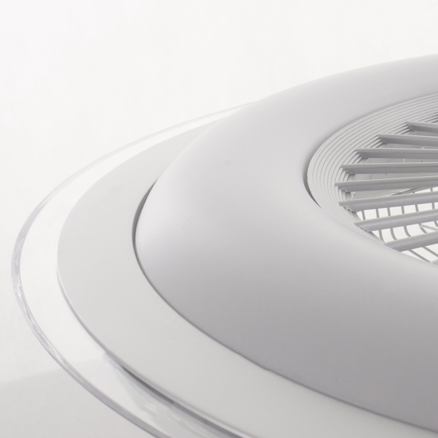 LED Dimmable ceiling light with a fan ZONDA LED/48W/230V 3000-6000K silver + remote control