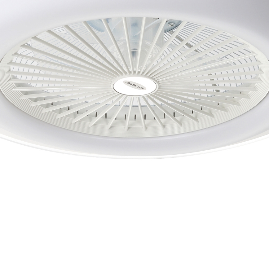 LED Dimmable ceiling light with a fan ZONDA LED/48W/230V 3000-6000K white + remote control