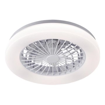 LED Dimmable ceiling light with fan VENTELUX LED/24W/230V 3000/4000/6500K Ø 45 cm white + remote control