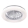 LED Dimmable ceiling light with fan VENTELUX LED/24W/230V 3000/4000/6500K Ø 45 cm white + remote control
