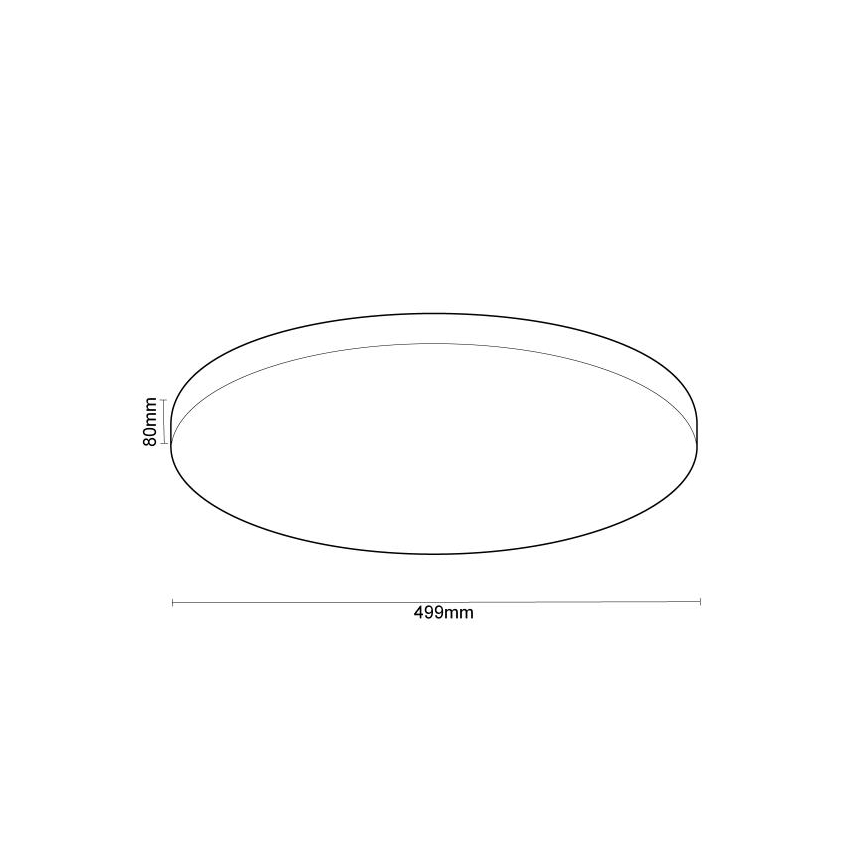 LED Dimmable ceiling light with voice control OPAL LED/48W/230V 2700-6500K white + remote control
