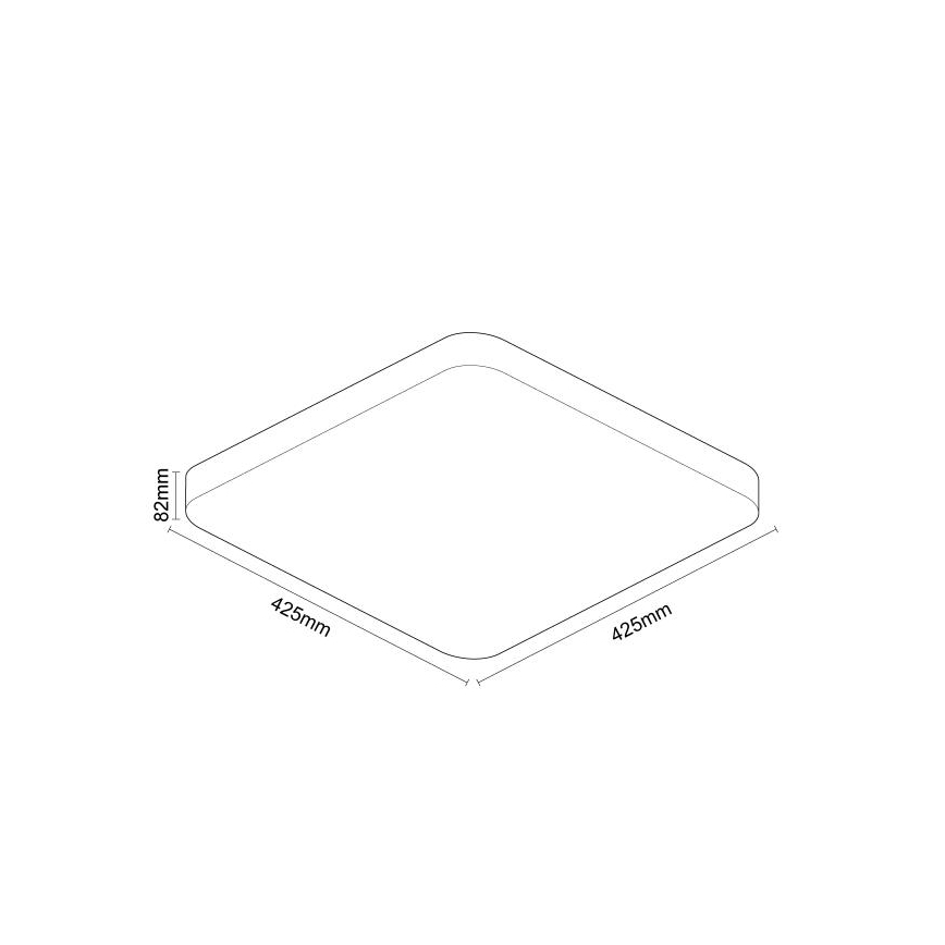 LED Dimmable ceiling light with voice control OPAL LED/48W/230V 2700-6500K white + remote control