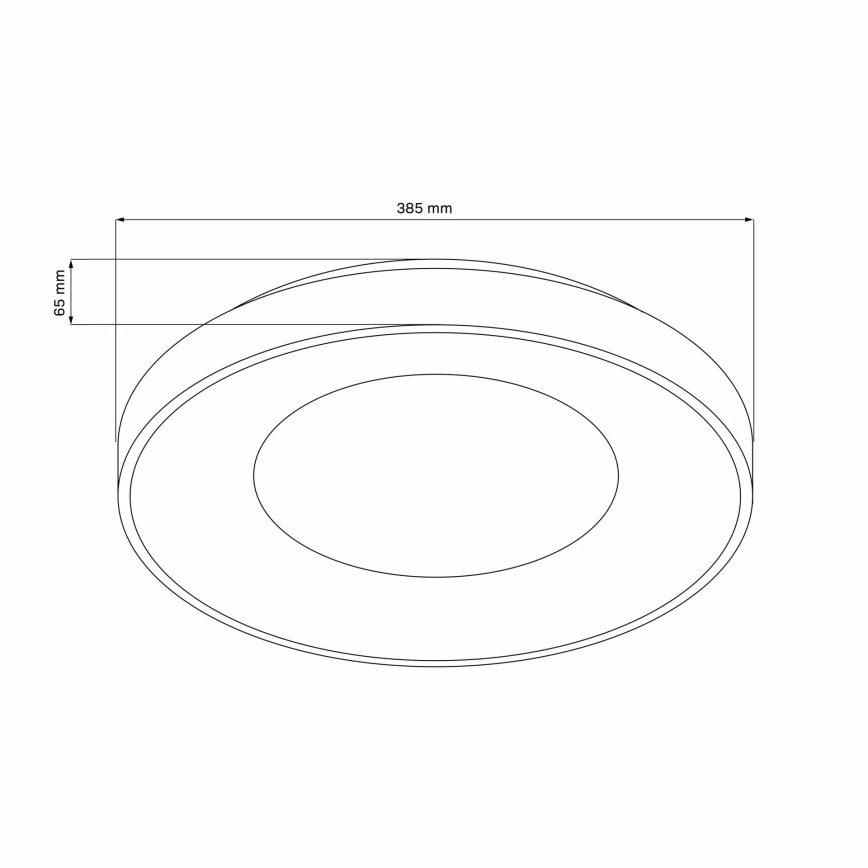 LED Dimmable bathroom ceiling light WITOLD LED/48W/230V d. 38,5 cm 3000-6000K IP44 +Dálkové control