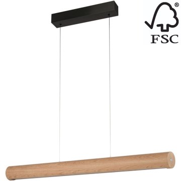 LED Dimmable chandelier on a string CONOR LED/34,5W/230V oak – FSC certified