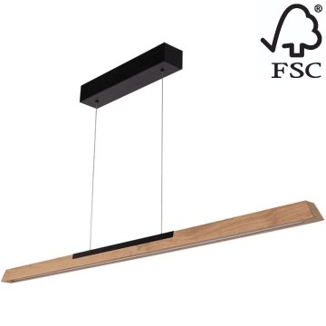 LED Dimmable chandelier on a string JONAS LED/16,5W/230V oak – FSC certified