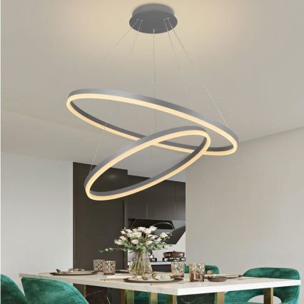 LED Dimmable chandelier on a string LED/100W/230V 3000-6500K d. 80 cm + remote control