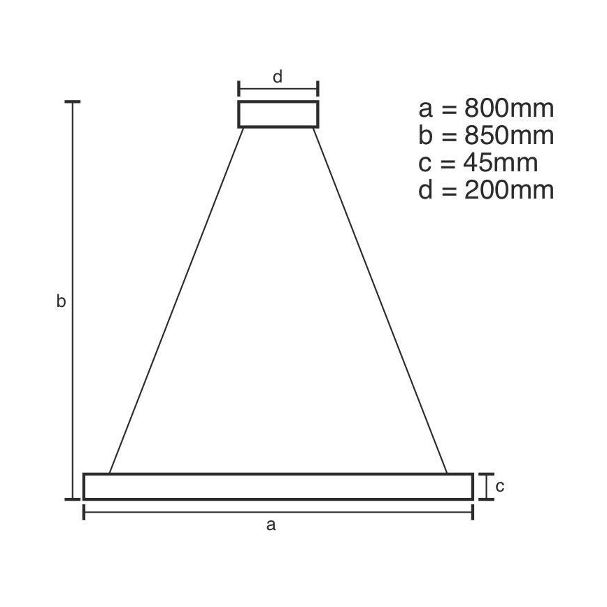LED Dimmable chandelier on a string LED/100W/230V 3000-6500K + remote control