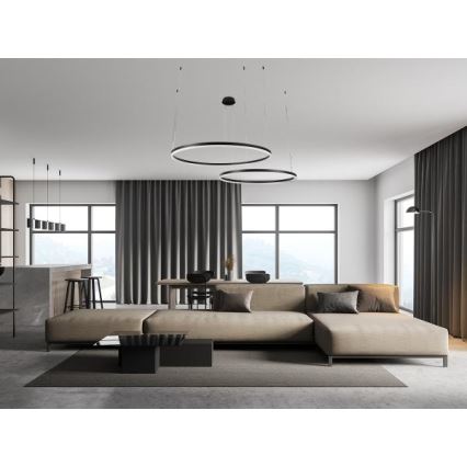 LED Dimmable chandelier on a string LED/100W/230V 3000-6500K d. 80 cm + remote control