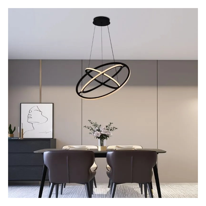 LED Dimmable chandelier on a string LED/105W/230V 3000-6500K + remote control