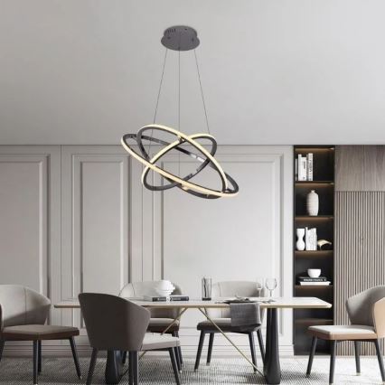 LED Dimmable chandelier on a string LED/105W/230V 3000-6500K + remote control