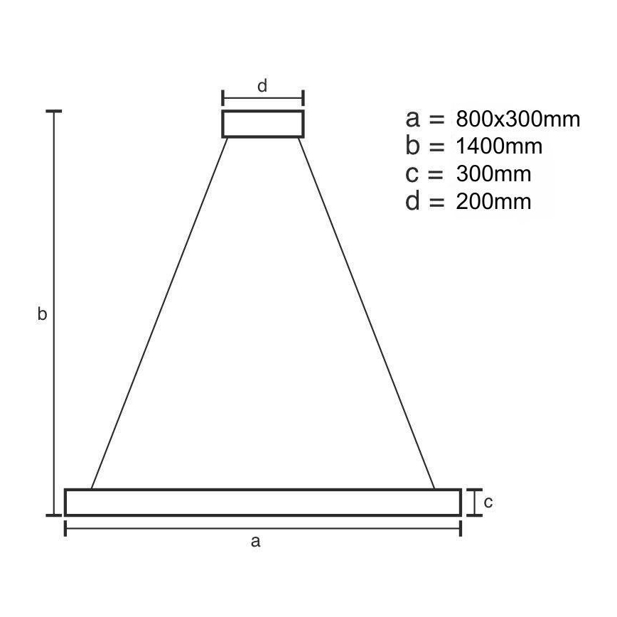 LED Dimmable crystal chandelier on a string LED/110W/230V 3000-6500K gold + remote control