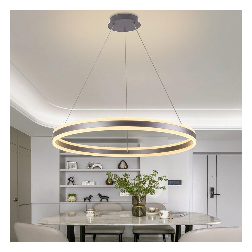 LED Dimmable chandelier on a string LED/110W/230V 3000-6500K d. 80 cm + remote control