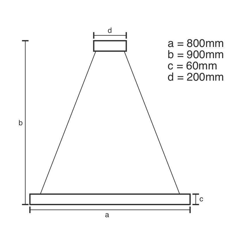 LED Dimmable chandelier on a string LED/110W/230V 3000-6500K + remote control