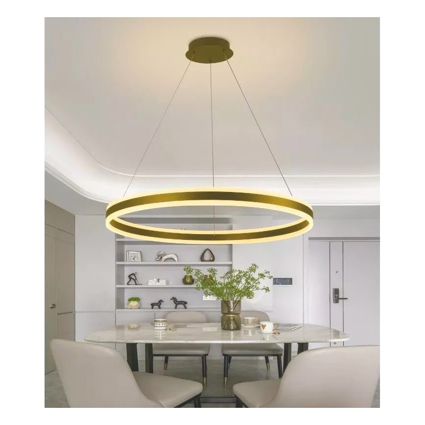 LED Dimmable chandelier on a string LED/110W/230V 3000-6500K d. 80 cm + remote control