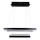 LED Dimmable chandelier on a string LED/113W/230V 3000K black