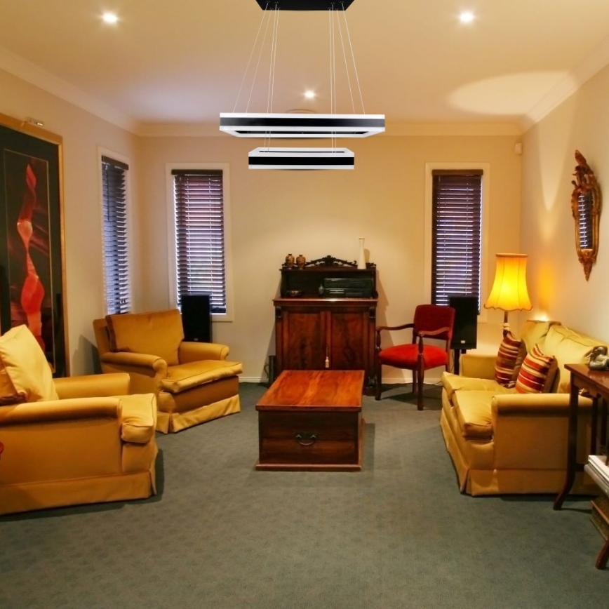 LED Dimmable chandelier on a string LED/113W/230V 3000K black