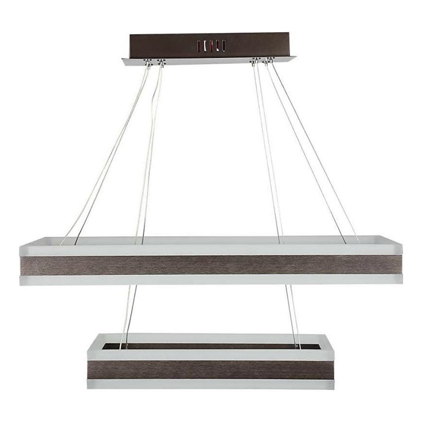 LED Dimmable chandelier on a string LED/113W/230V 3000K brown