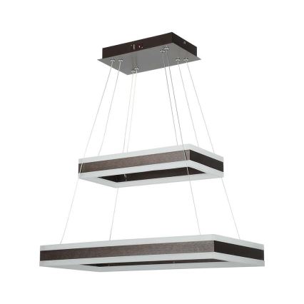 LED Dimmable chandelier on a string LED/113W/230V 3000K brown