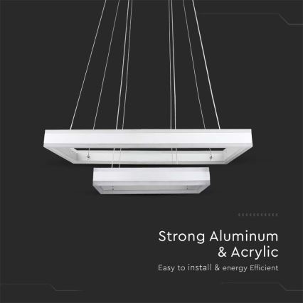 LED Dimmable chandelier on a string LED/113W/230V 3000K white