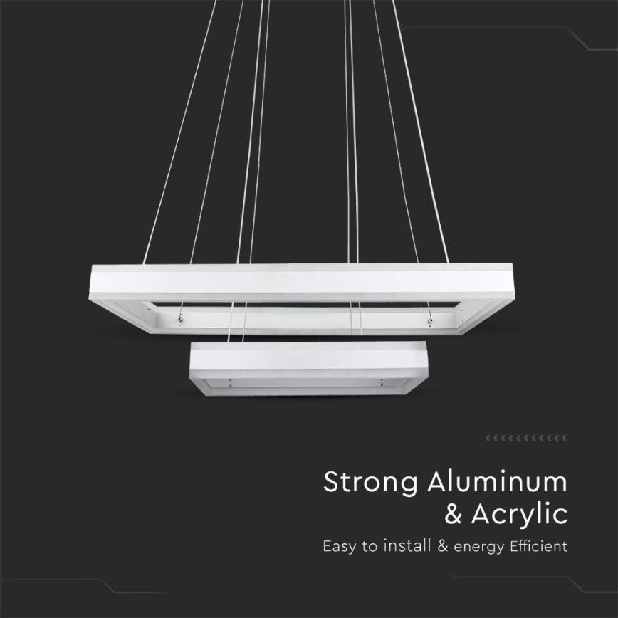 LED Dimmable chandelier on a string LED/113W/230V 3000K white