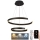 LED Dimmable chandelier on a string LED/120W/230V 3000-6500K d. 60 cm + remote control