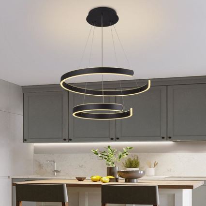 LED Dimmable chandelier on a string LED/120W/230V 3000-6500K d. 60 cm + remote control