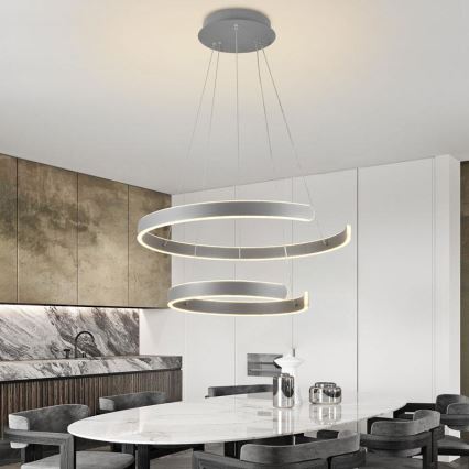 LED Dimmable chandelier on a string LED/120W/230V 3000-6500K d. 60 cm + remote control