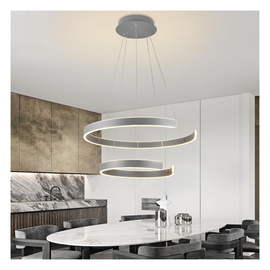 LED Dimmable chandelier on a string LED/120W/230V 3000-6500K d. 60 cm + remote control