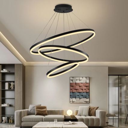 LED Dimmable chandelier on a string LED/125W/230V 3000-6500K d. 80 cm + remote control