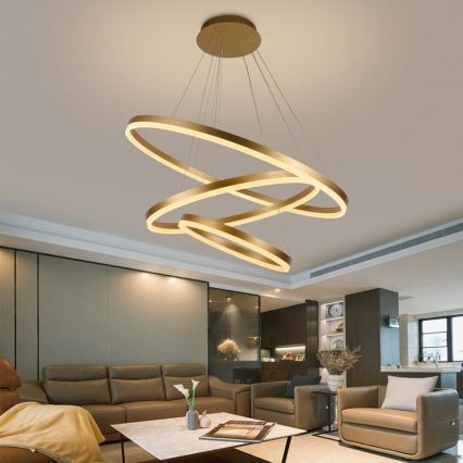 LED Dimmable chandelier on a string LED/125W/230V 3000-6500K d. 80 cm + remote control