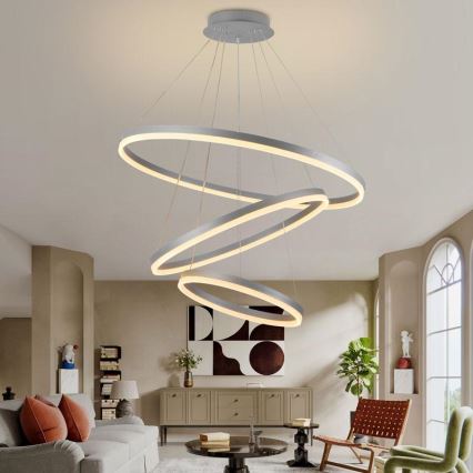 LED Dimmable chandelier on a string LED/125W/230V 3000-6500K d. 80 cm + remote control