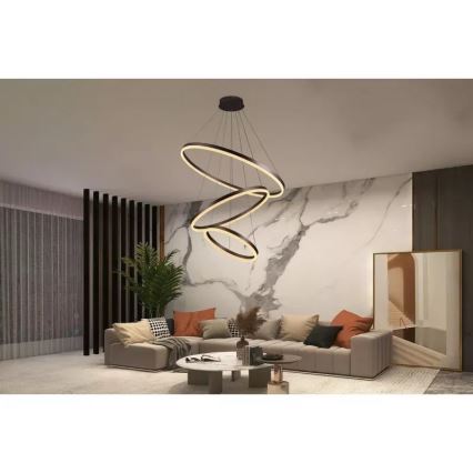 LED Dimmable chandelier on a string LED/125W/230V 3000-6500K + remote control