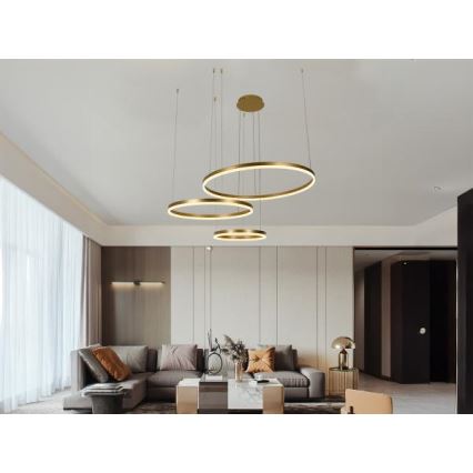 LED Dimmable chandelier on a string LED/125W/230V 3000-6500K d. 80 cm + remote control