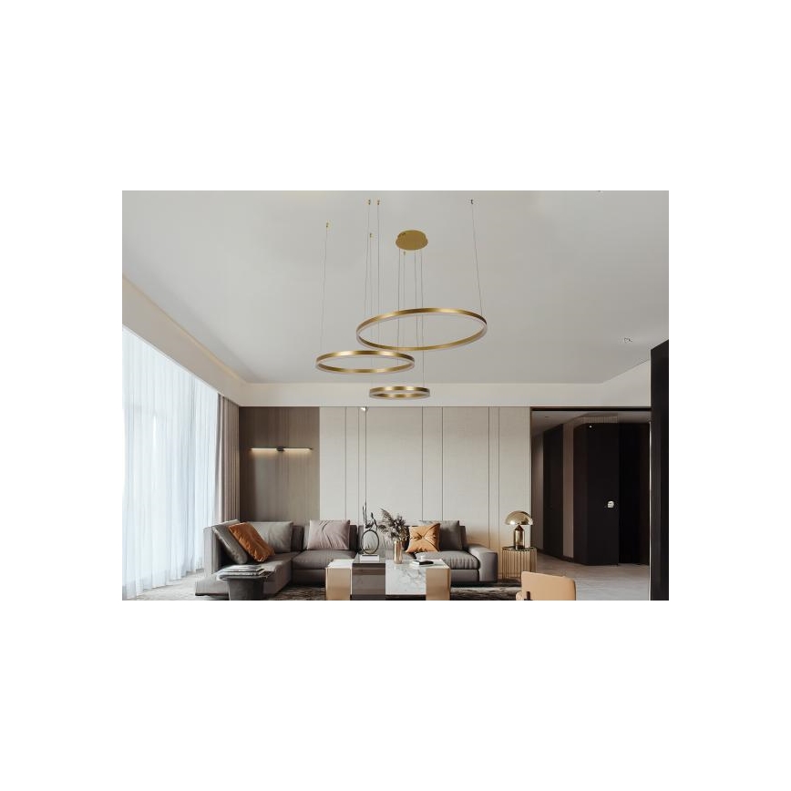 LED Dimmable chandelier on a string LED/125W/230V 3000-6500K d. 80 cm + remote control