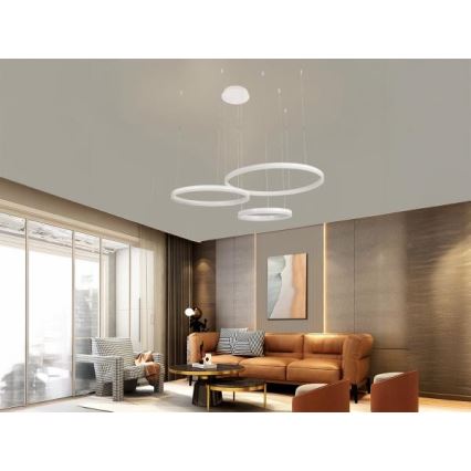 LED Dimmable chandelier on a string LED/125W/230V 3000-6500K + remote control