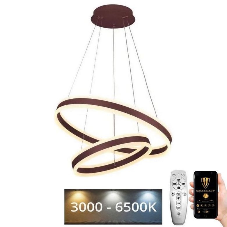 LED Dimmable chandelier on a string LED/135W/230V 3000-6500K d. 60 cm + remote control