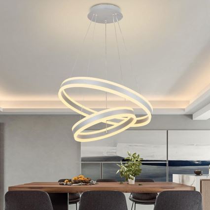 LED Dimmable chandelier on a string LED/135W/230V 3000-6500K d. 60 cm + remote control