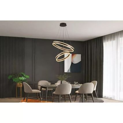 LED Dimmable chandelier on a string LED/135W/230V 3000-6500K d. 60 cm + remote control