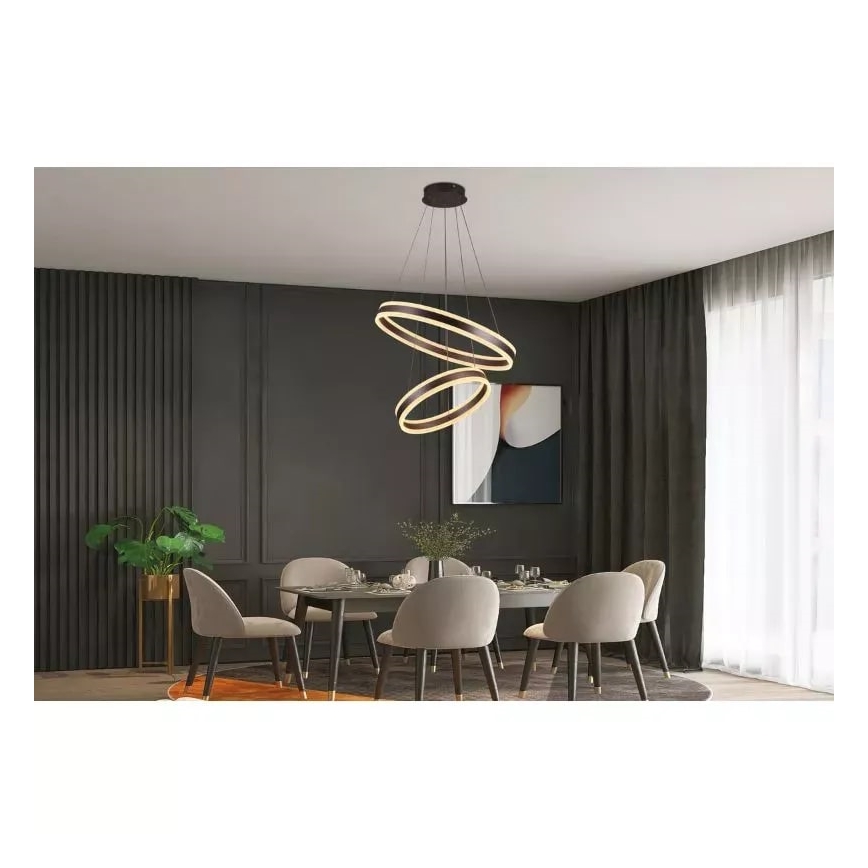 LED Dimmable chandelier on a string LED/135W/230V 3000-6500K d. 60 cm + remote control