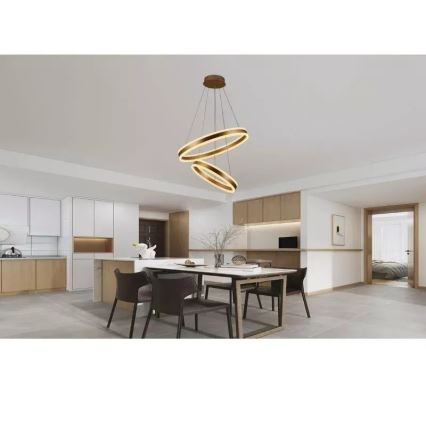 LED Dimmable chandelier on a string LED/135W/230V 3000-6500K + remote control