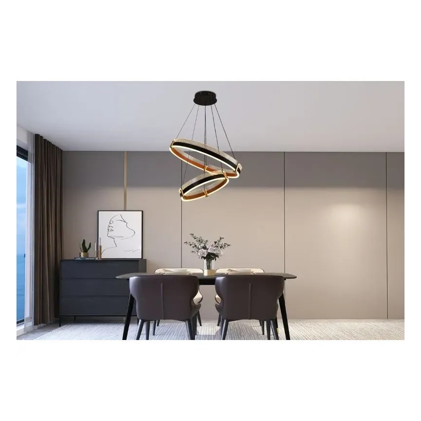 LED Dimmable chandelier on a string LED/140W/230V 3000-6500K d. 60 cm + remote control