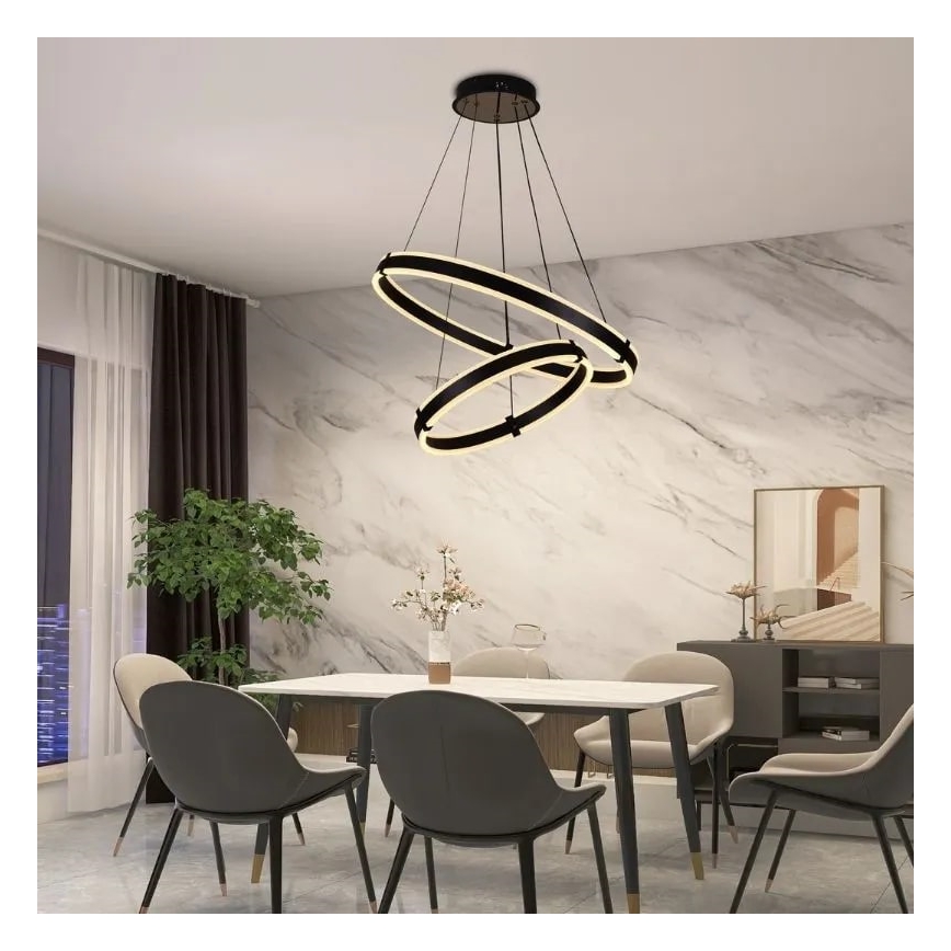 LED Dimmable chandelier on a string LED/140W/230V 3000-6500K + remote control