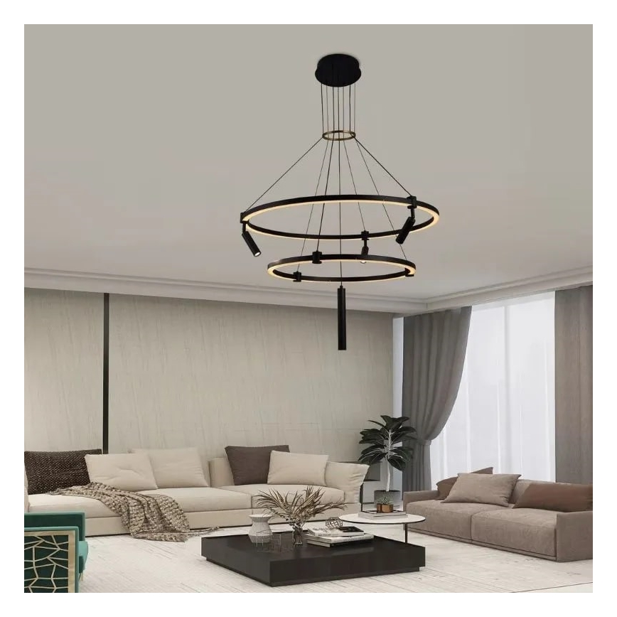 LED Dimmable chandelier on a string LED/140W/230V 3000-6500K + remote control