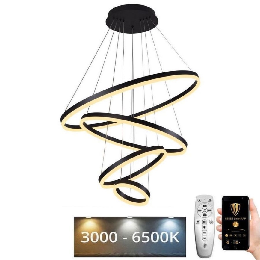 LED Dimmable chandelier on a string LED/165W/230V 3000-6500K + remote control