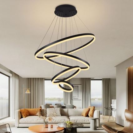 LED Dimmable chandelier on a string LED/165W/230V 3000-6500K + remote control