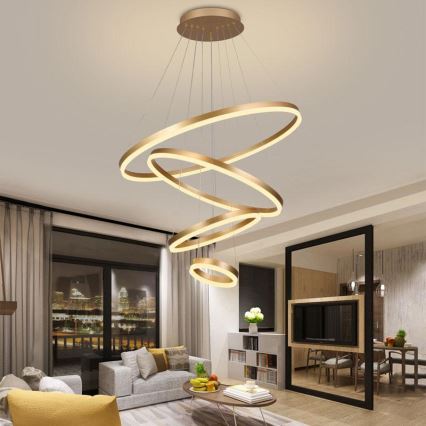 LED Dimmable chandelier on a string LED/165W/230V 3000-6500K + remote control