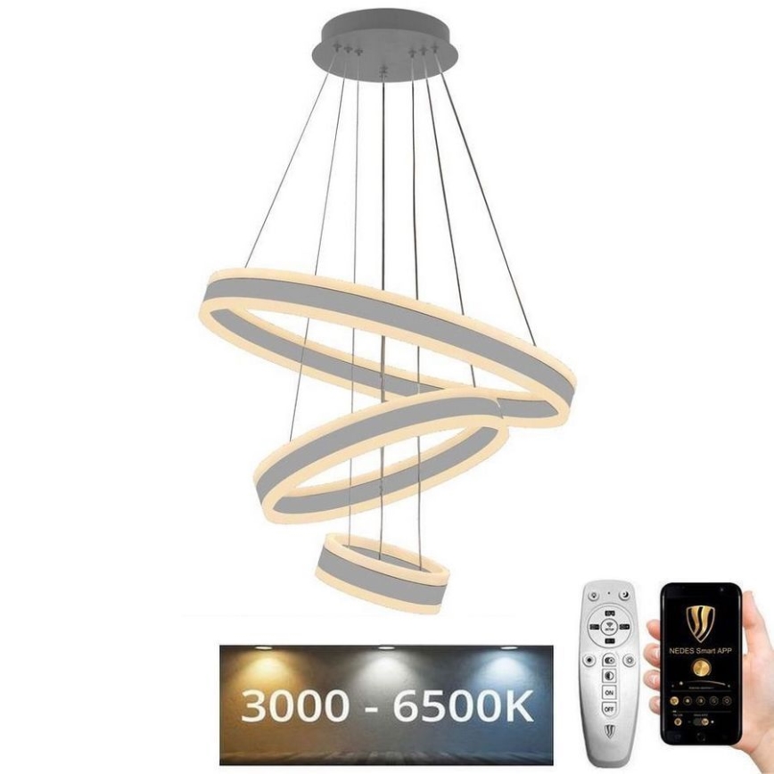 LED Dimmable chandelier on a string LED/165W/230V 3000-6500K + remote control