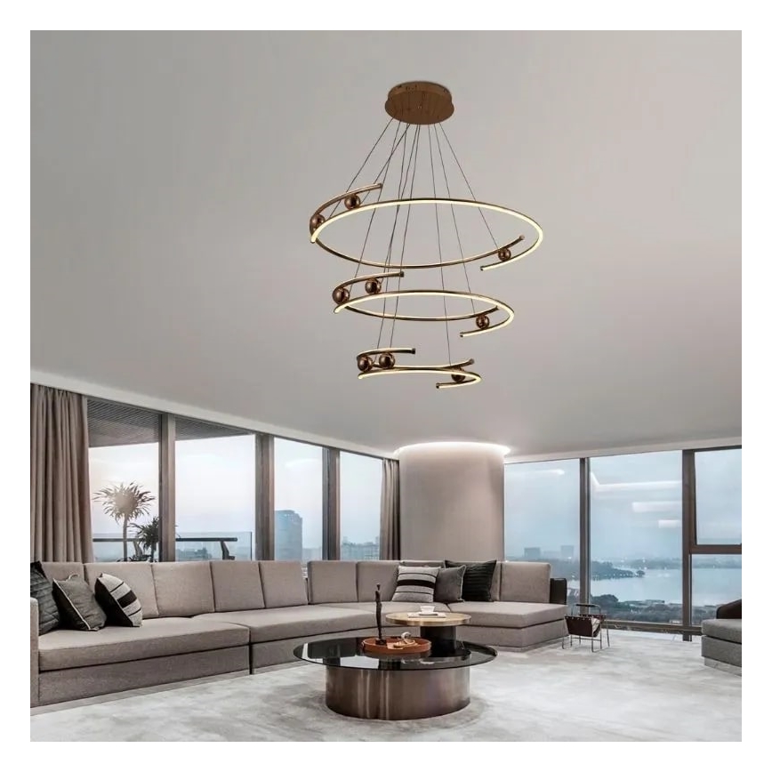 LED Dimmable chandelier on a string LED/170W/230V 3000-6500K + remote control