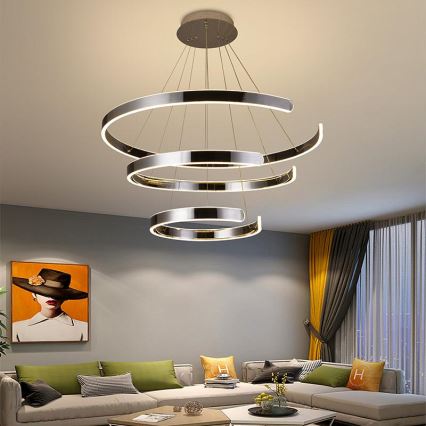 LED Dimmable chandelier on a string LED/220W/230V 3000-6500K d. 80 cm + remote control